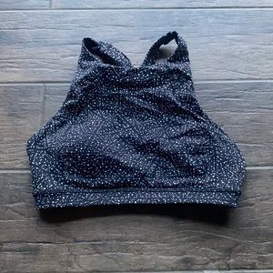 Lululemon high neck printed sports bra size 4